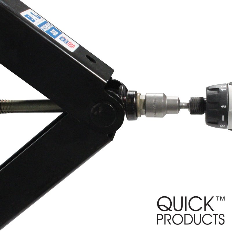 Quick Products QPLSJS Deluxe Quick-Connect Heavy-Duty Scissor Jack Leveling Socket for Power Drill - Each - Image 5